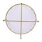 Flash Furniture Hampstead Collection Coffee Table - Modern White Marble Finish Accent Table with Crisscross Brushed Gold Frame NAN-JH-1787CT-MRBL-GG - alternate 3